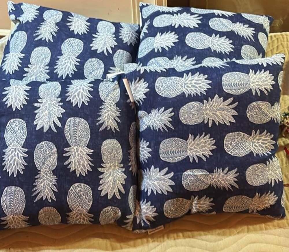 Tommy Bahama Pineapple Throw Pillows - Set of 4